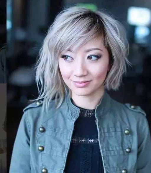 短发不对称的美