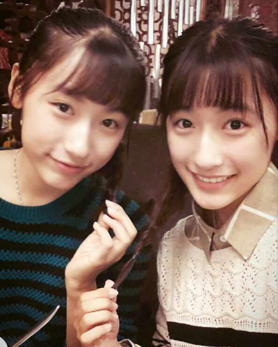 复旦姐妹花不同发型,别以为姐妹俩也有不同发型的时候,其实基础还是齐