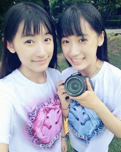 复旦双胞胎姐妹花私照发型,美女图片,发型图片