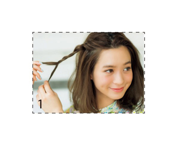 中短发怎么扎好看中分半扎发秒变清新美女片