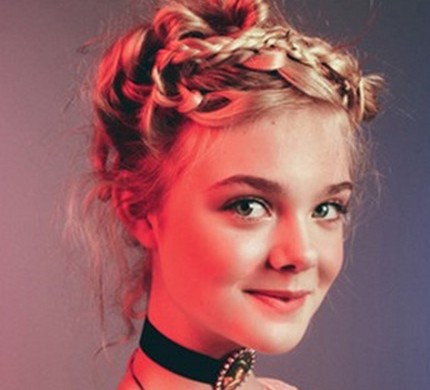 日耳曼少女辫子盘发发型图片片