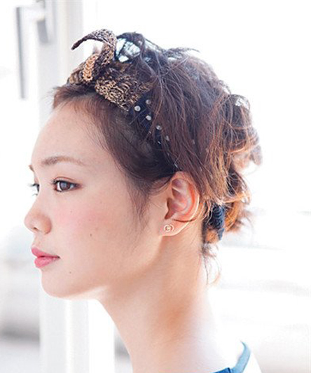 头发全体往上盘 收拾乱发,盘发图片,发型图片