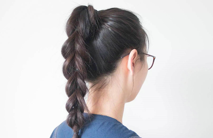 蓬松大鱼骨辫详细图解,鱼骨辫图片,发型图片