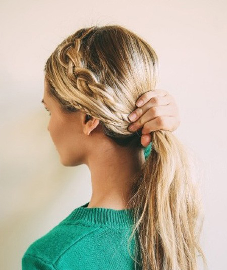 当大号3股辫遇上小号3股辫,麻花辫图片,发型图片