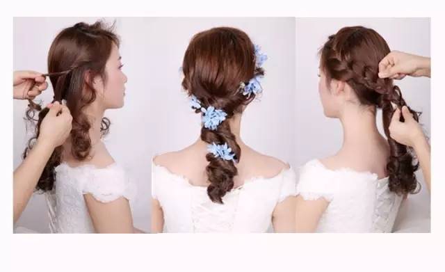 森系新娘发型详细步骤,简单编发图片,发型图片