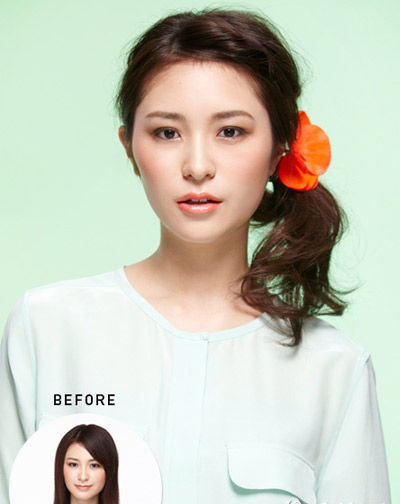 小清新or摇滚范简单侧马尾扎法图解片