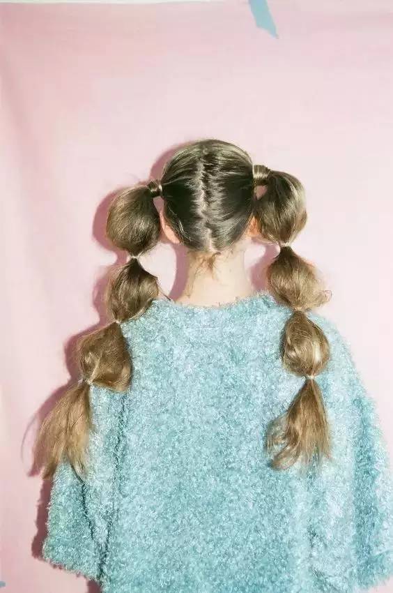 糖葫芦马尾发型扎法图片