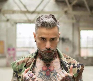 中老年发型图片推荐美国大叔演示今年最潮老年发型