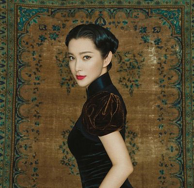 李冰冰美艳古典旗袍造型女星旗袍发型谁最美