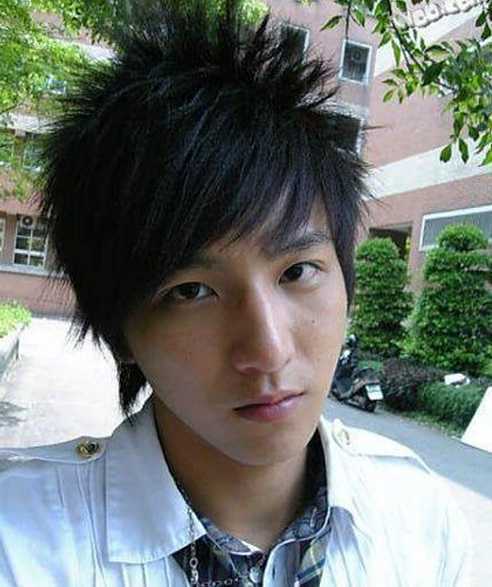 流行帅气男士锡纸烫发型,男生发型图片,发型图片