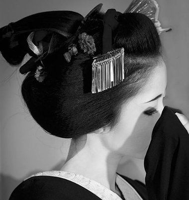 古装盘发发型图片日式古代怎么盘头发欣赏