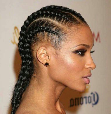 黑人辫子头怎么扎的,发型图库图片,发型图片