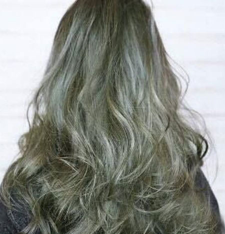 橄榄色头发效果图图片