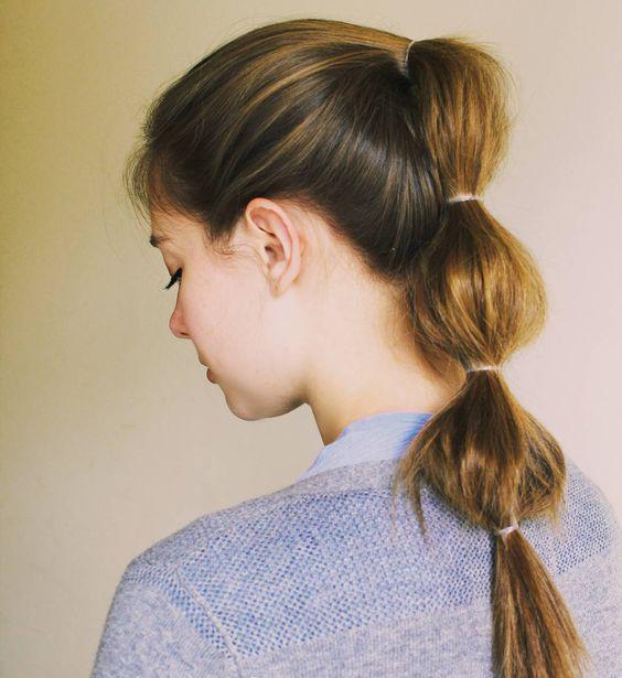 别再扎普通马尾啦今春流行泡泡糖马尾