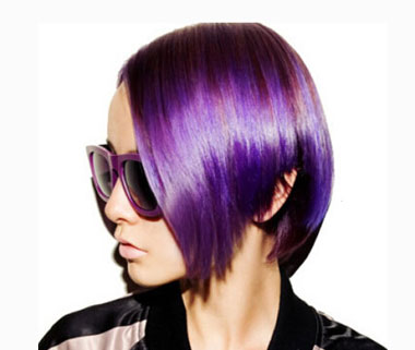 染紫色头发的图片二十三适合染什么头发