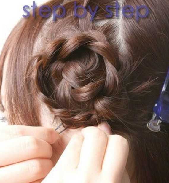 三股辫精美盘发摇身一变气质女郎