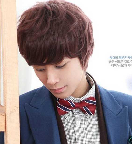 五款流行男生锡纸烫发型图片