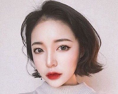 短发发梢蓬松外翘图片,短发图片,发型图片