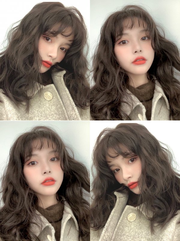 中短发女生烫法式蛋卷头太减龄啦可散可扎