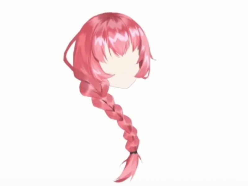 绘画教程麻花辫发型怎么画厚涂