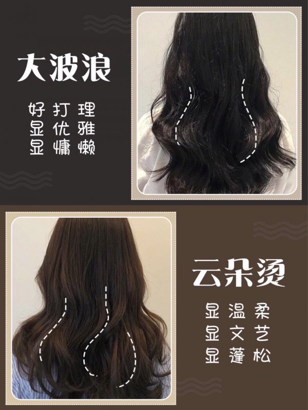 大波浪卷发羊毛卷云朵烫麦穗卷木马卷