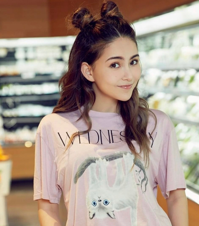 丸子头图片,发型图片