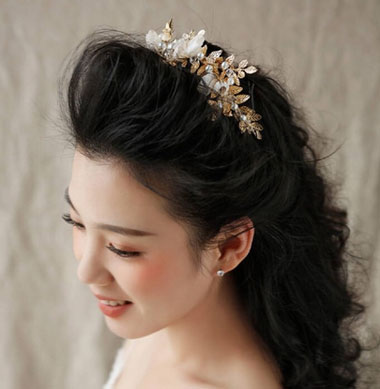 头大脸大的新娘适合的发型适合大脸的绑发发型