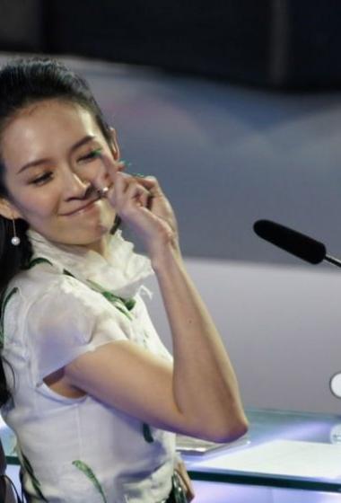章子怡录制中国最强音现场调戏陈奕迅66