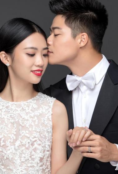 苏炳添林艳芳婚纱照图片56