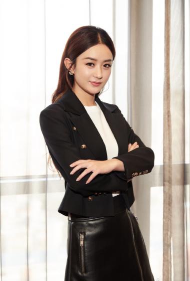 赵丽颖西装皮裙性感活动写真图片26