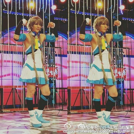 汪东城cos洛天依真美!汪东城图片洛天依图片