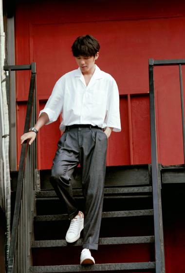 白宇休闲帅气户外写真图片77
