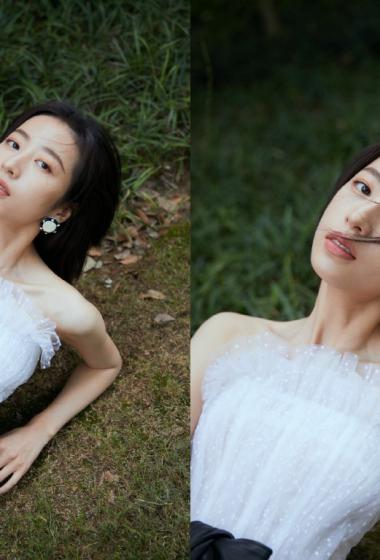 周雨彤黑白配酷美写真图片48