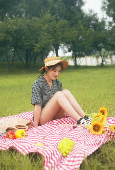 苏青可爱文艺户外写真图片58