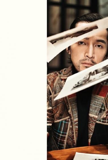 胡歌复古油头帅气写真图片26