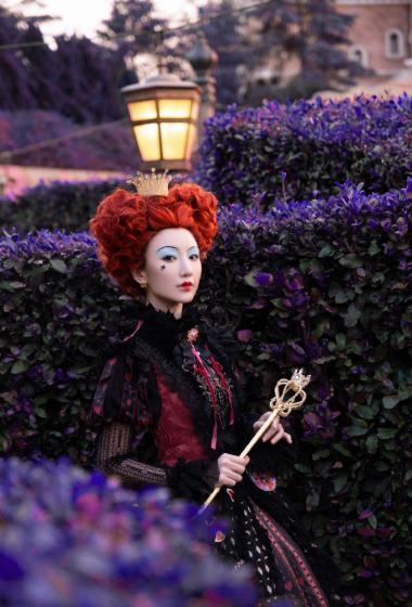 毛晓彤cos红皇后妆容精致美照图片115