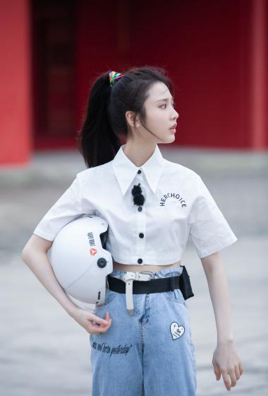 张慧雯高马尾甜酷综艺剧照图片88