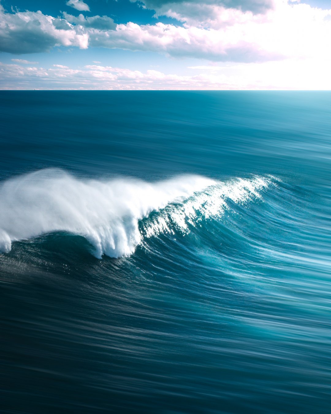 深蓝色的大海2k,高清图片,手机壁纸