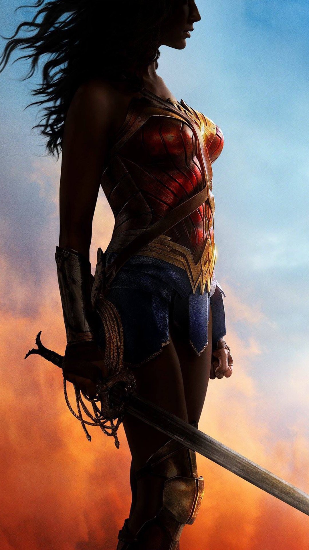 《神力女超人》宣传海报手机背景,高清图片,手机壁纸