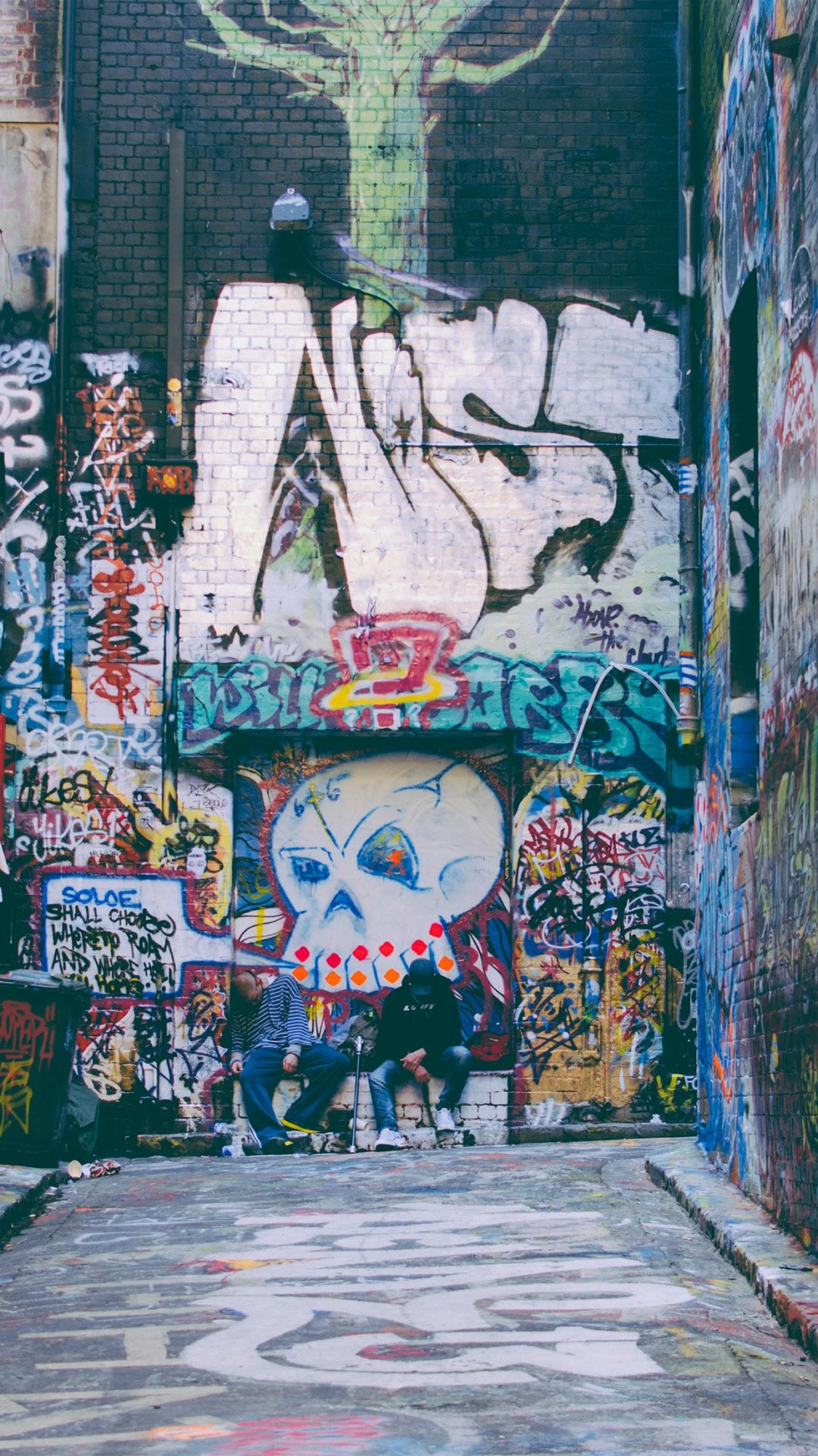 国外涂鸦的墙面个壁纸图片