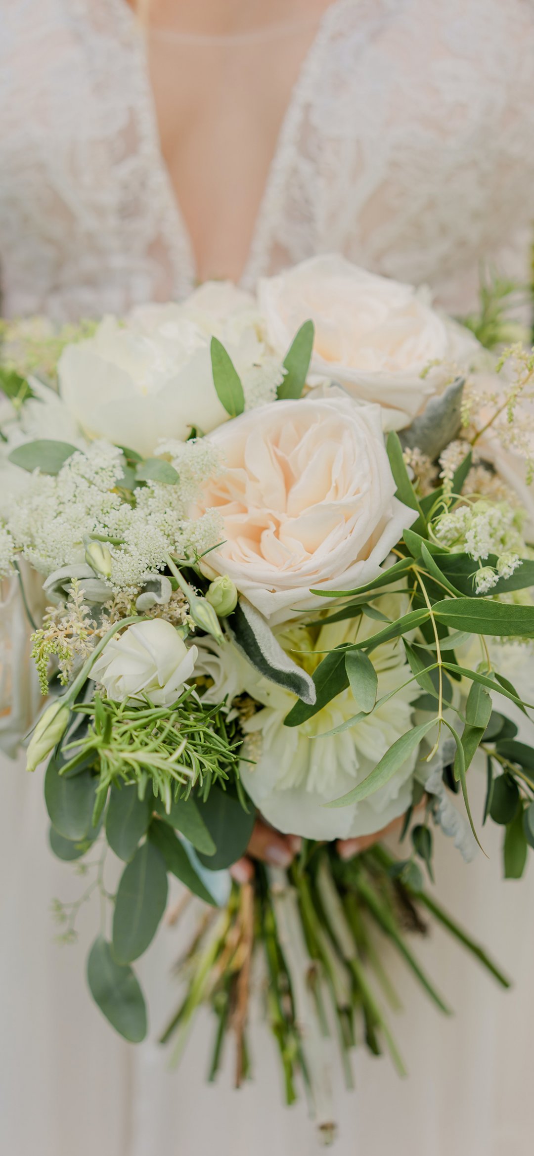 手捧鲜花的新娘高清