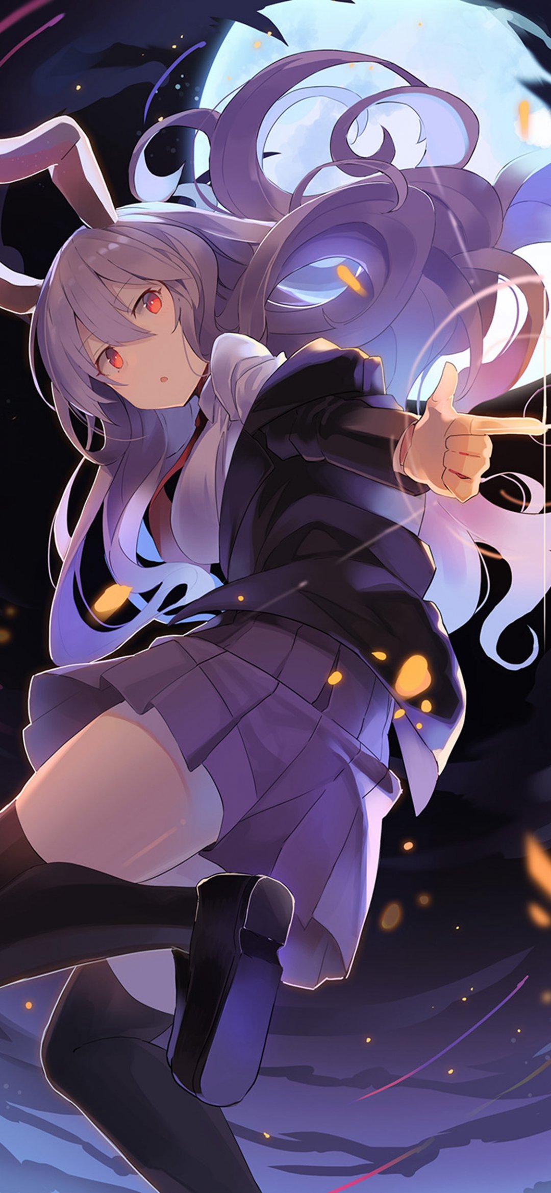 月下的动漫兔女郎