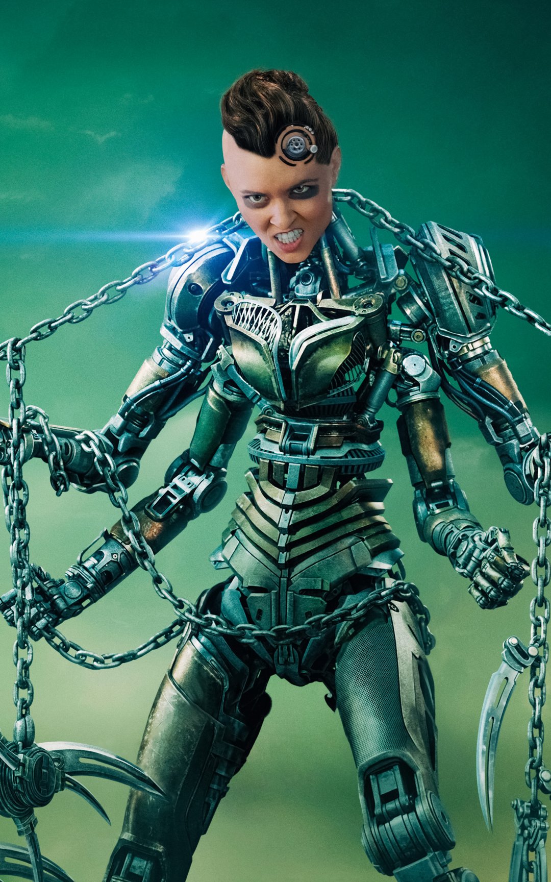 超清阿丽塔战斗天使人物海报之4只手臂的人物