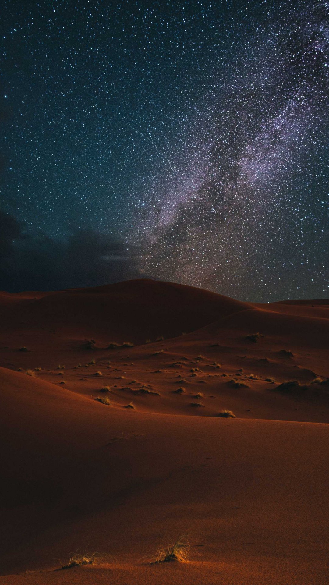 撒哈拉沙漠夜晚星空图片