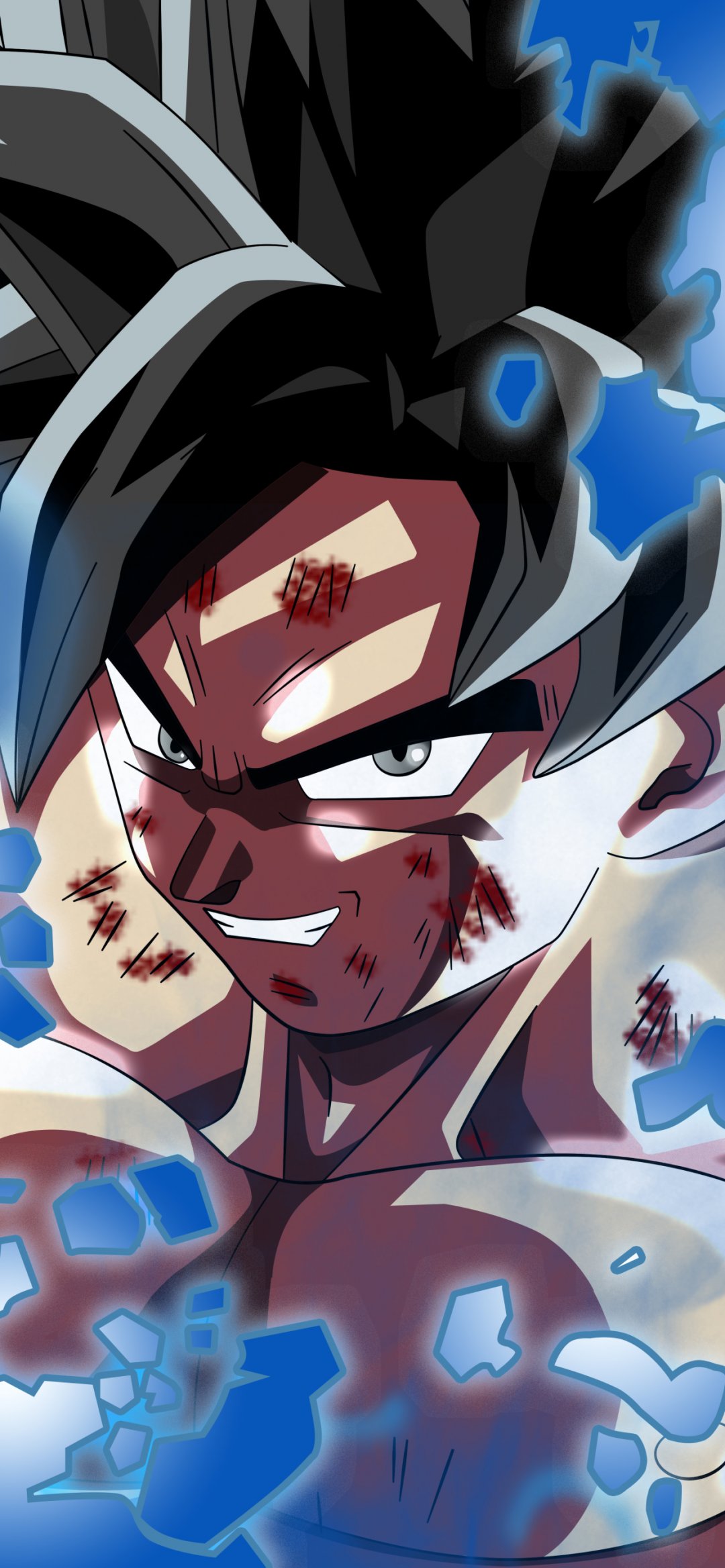 龙珠主角孙悟空近照人像插画