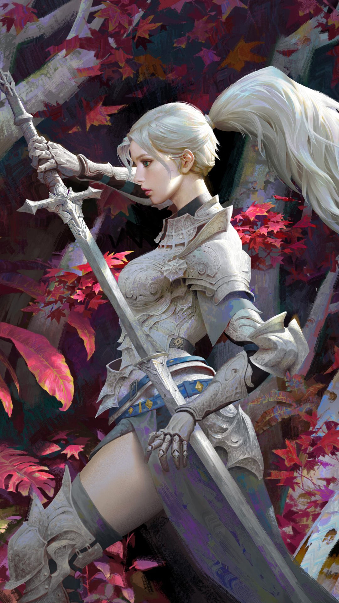 手绘欧式古典女战士高清