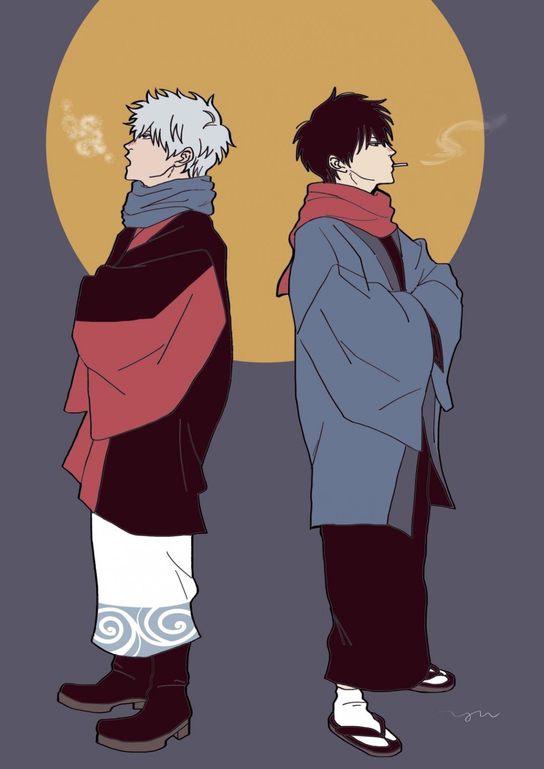 银魂坂田银时神乐22,高清图片,手机壁纸