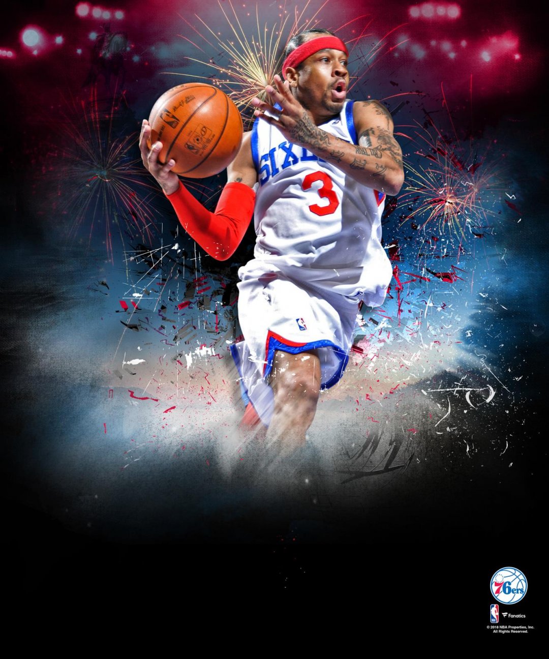 nba阿伦艾弗森76人时期无敌的小艾