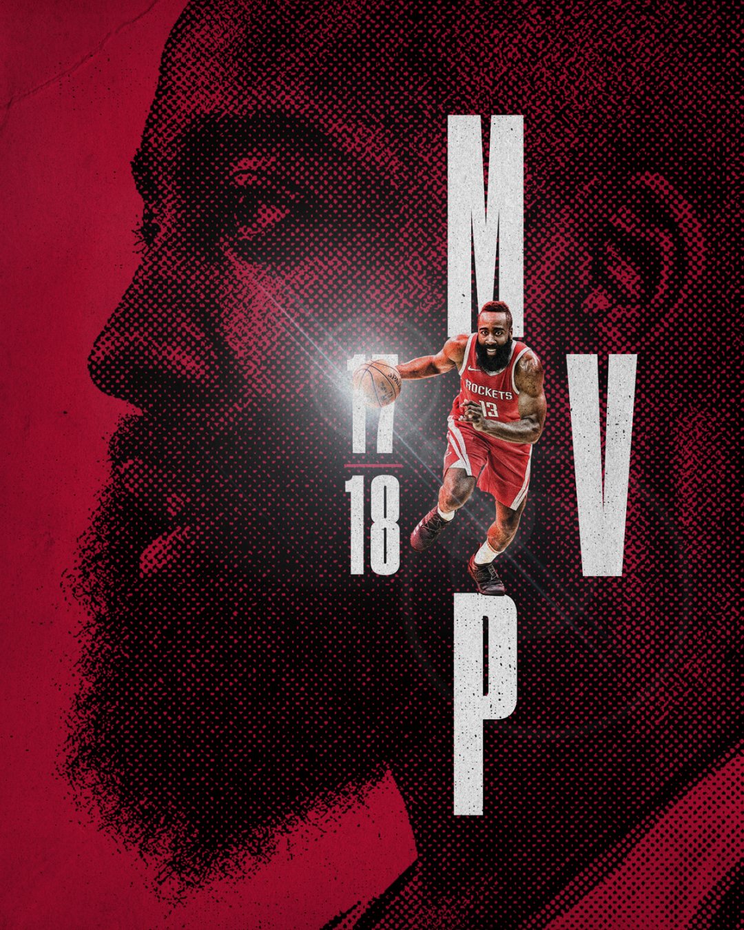 nba篮球名星火箭队大胡子詹姆斯哈登虚拟广场背景