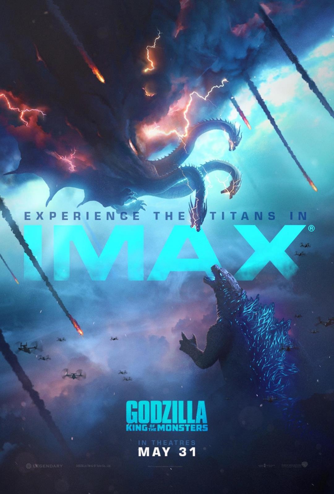 《哥斯拉2:怪兽之王》imax电影宣传海报